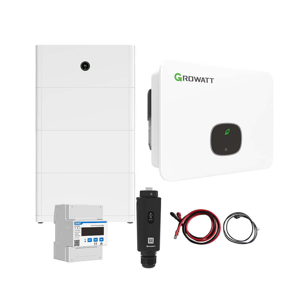 Growatt Komplettset MID 13KTL3-XH 13kW Hybridwechselrichter 3-phasig & APX 15.0P Solarspeicher 15kWh (mit P2)